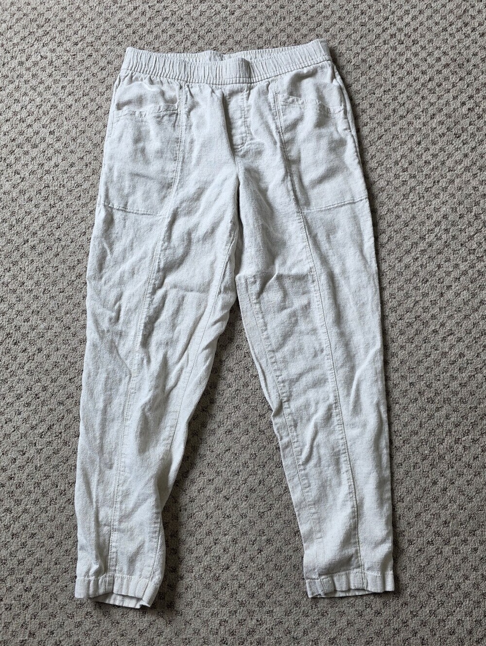 Old Navy High Rise Straight Taper Women's Linen-Blend Jogger Pants